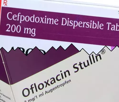 Cefpodoxim vs Ofloxacine