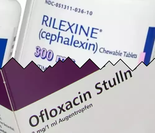 Cephalexin vs Ofloxacine