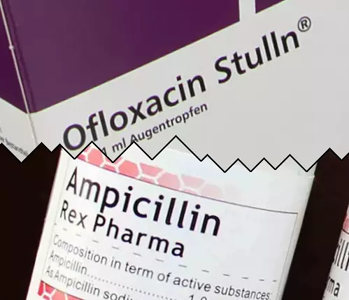 Ofloxacine vs Ampicilline