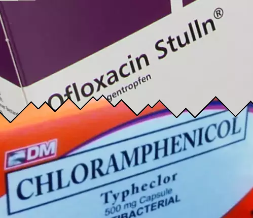 Ofloxacine vs Chlooramfenicol