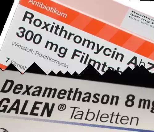 Roxitromycine vs Dexamethason